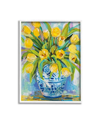 Stupell Industries Expressive Tulips Painting Framed Giclee Art, 16" x 1.5" x 20" - Multi