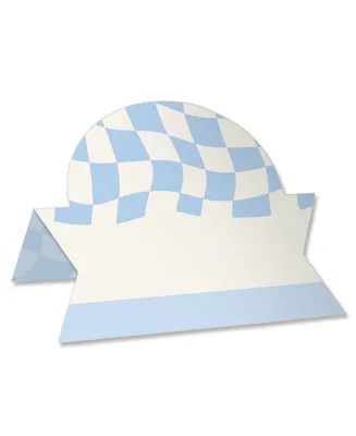 Checkered Party - Tent Buffet Card - Table Name Place Cards