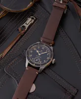 Hamilton Men's Khaki Aviation Pioneer Brown Leather Strap Watch 43mm