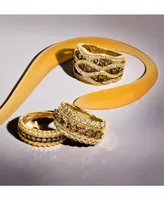 Le Vian Chocolatier Chocolate Diamond (1-1/3 ct. t.w.) & Vanilla Diamond (1/2 ct. t.w.) Wavy Statement Ring in 14k Gold