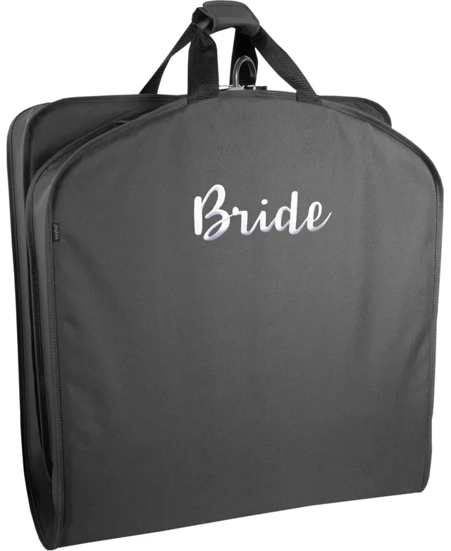 WallyBags 60 Deluxe Travel Garment Bag with Bride Embroidery and