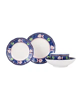 Vietri Melamine Campagna Pesce 4 Piece Place Setting