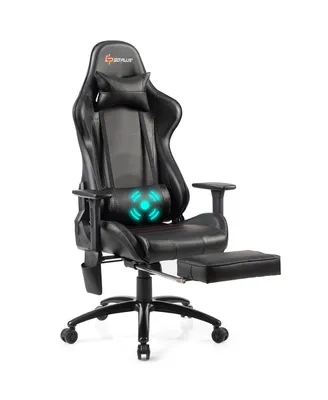Massage Gaming Chair Adjustable Reclining Racing Chair