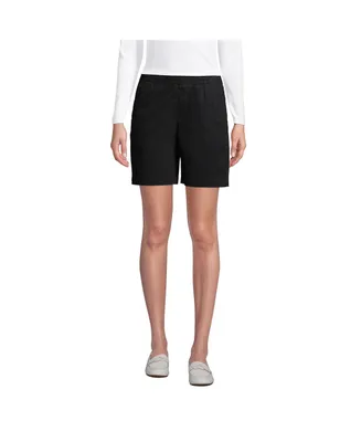 Lands' End Petite Pull On 7" Chino Shorts