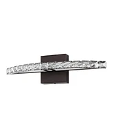 Alyson 18" 1-Light Bohemian Industrial Iron, Acrylic Integrated Led Vanity Light