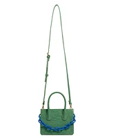 Like Dreams Kenzie Chain Croc Faux Leather Mini Crossbody Bag