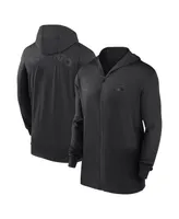 Men's Nike Black Toronto Blue Jays Authentic Collection Travel Performance Full-Zip Hoodie