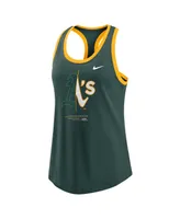 Women's Nike Green Oakland Athletics Tech Tank Top