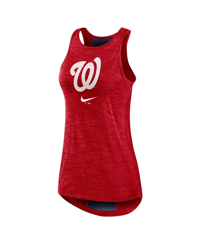 Women's Nike Red Washington Nationals Right Mix High Neck Tank Top