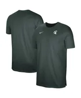 Men's Nike Green Michigan State Spartans Sideline Coaches Performance Top
