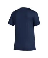 Women's adidas Navy La Galaxy Aeroready Club Icon T-shirt