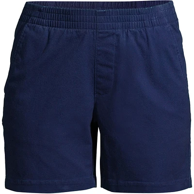 Lands' End Petite Pull On 7" Chino Shorts