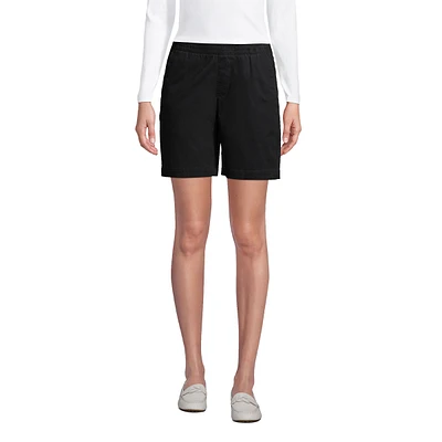Lands' End Petite Pull On 7" Chino Shorts