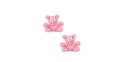 Mighty Jr Microfiber Ball Pig, 2-Pack Dog Toys