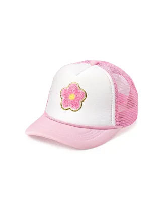 Child Girl's Daisy Patch Hat