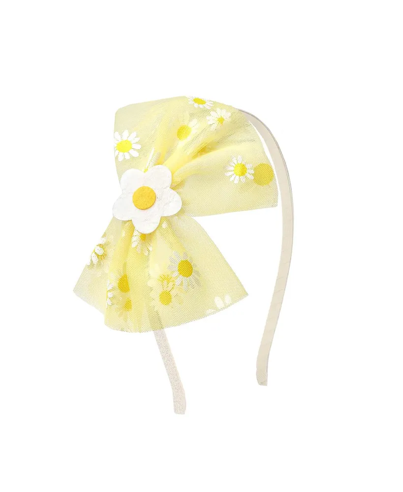 Sweet Wink Girls Daisy Bow Hard Headband