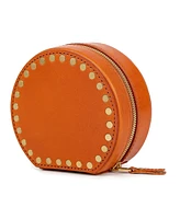 Leather Jewelry Box - Round