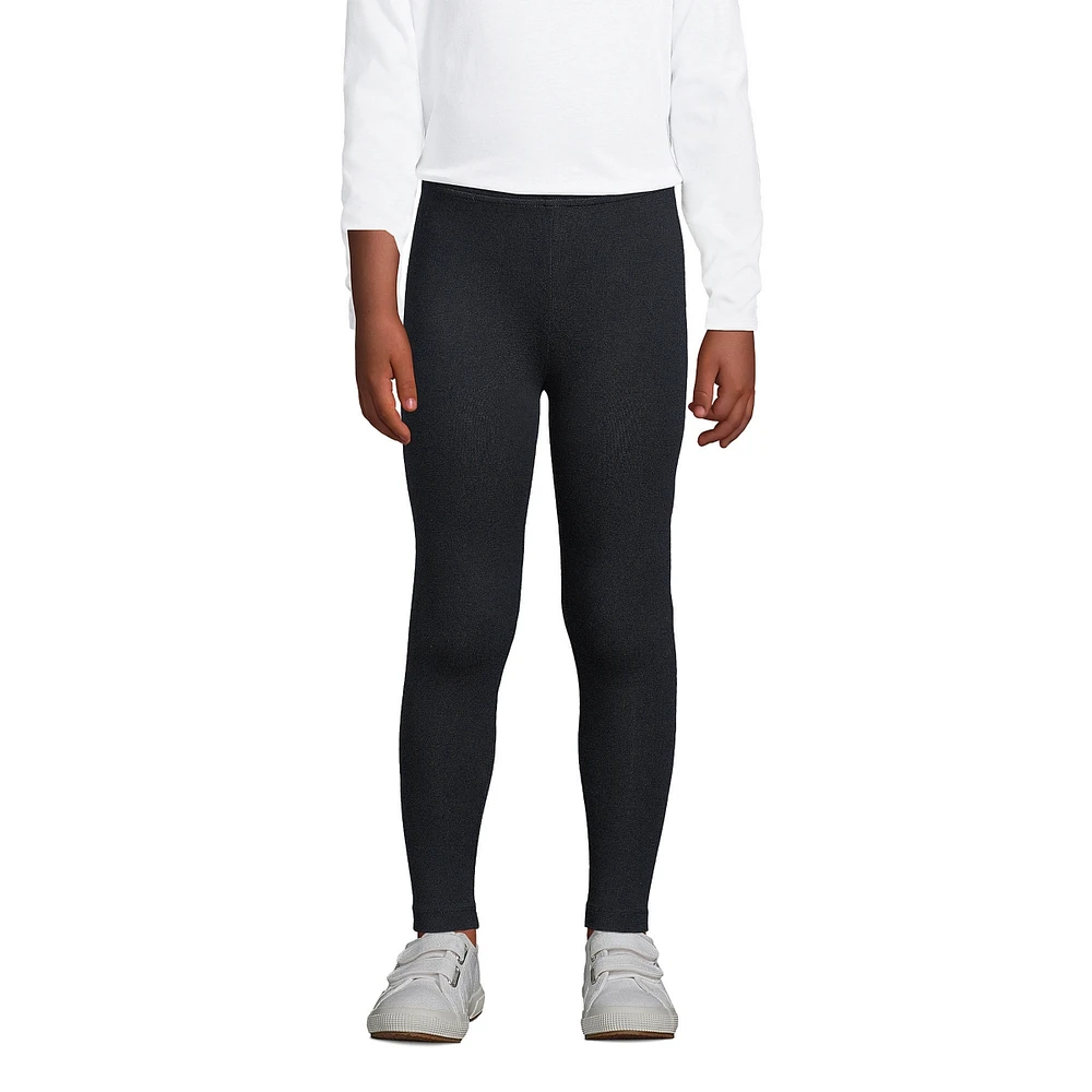 Lands' End Girls Tough Cotton Leggings