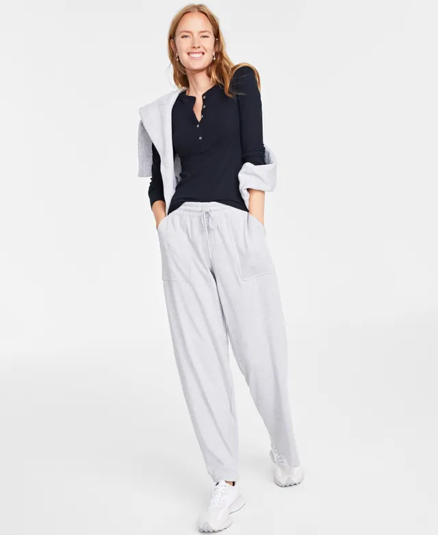 On 34th Women's Wide-Leg Sweatpants, Created for Macy's