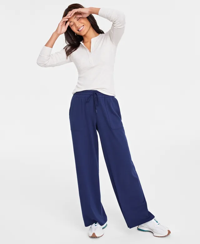 On 34th Women's Patch-Pocket Wide-Leg Pants, Created for Macy's