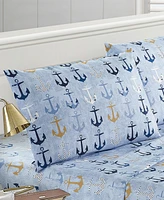 Harper Lane Anchors Away Microfiber -Pc. Sheet Set