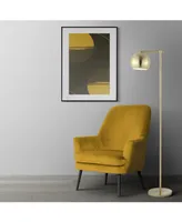 Eva 58.5" Modern Contemporary Iron Led Floor Lamp