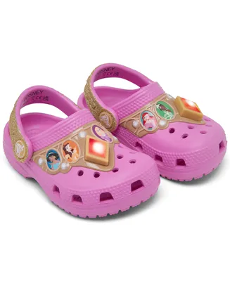 Crocs Toddler Girls Classic Disney Princess Light-Up Classic Clogs from Finish Line