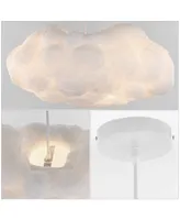 Zephyr 23" 2-Light Modern Contemporary Silk Led Cloud Pendant