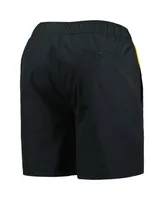 Men's Starter Black Pittsburgh Penguins Freestyle Volley Swim Shorts