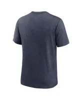 Men's Nike Heather Navy Boston Red Sox Rewind Review Slash Tri-Blend T-shirt