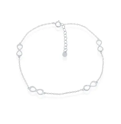 Sterling Silver Infinity Anklet