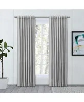 Chevron 80C/20P Sustainable Triple Lined Rod Pocket w/Back Tabs Curtain Panel 48"W x 84"L