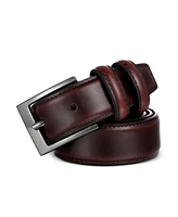 Mio Marino Men's Dual Loop Leather Belt, 2 pack