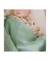 Crane Baby Baby Boys or Baby Girls 6 Layer Muslin Blanket