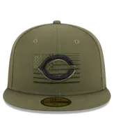 Men's New Era Green Cincinnati Reds 2023 Armed Forces Day On-Field 59FIFTY Fitted Hat