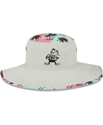 Men's New Era Khaki Cleveland Browns Retro Beachin' Bucket Hat