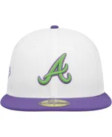 Men's New Era White Atlanta Braves Side Patch 59FIFTY Fitted Hat