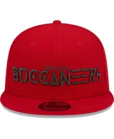 Men's New Era Red Tampa Bay Buccaneers Word 9FIFTY Snapback Hat