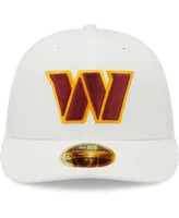 Men's New Era White Washington Commanders Omaha Low Profile 59FIFTY Fitted Hat