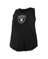 Women's New Era Black Las Vegas Raiders Plus Tank Top