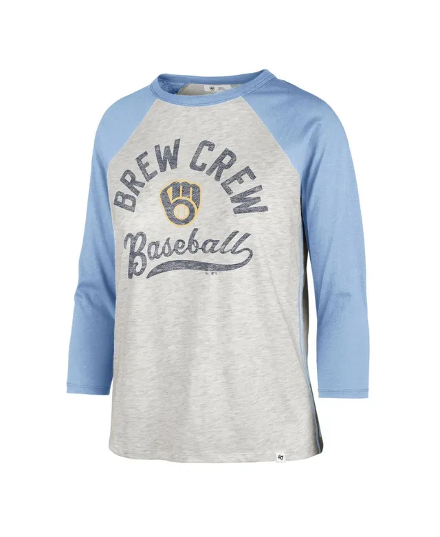 47 Women's San Francisco Giants Cream Retro Daze 3/4 Raglan Long Sleeve  T-Shirt