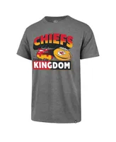 Men's '47 Brand Heather Gray Kansas City Chiefs Chiefs Kingdom Super Rival T-shirt