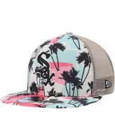 Men's New Era Natural Chicago White Sox Retro Beachin' Trucker 9FIFTY Snapback Hat