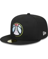 Men's New Era Black Milwaukee Bucks Color Pack 59FIFTY Fitted Hat