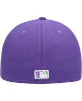 Men's New Era Purple San Diego Padres Lime Side Patch 59FIFTY Fitted Hat