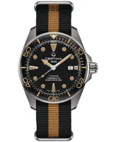 Certina Men's Swis Automatic Ds Action Black & Orange Synthetic Strap Watch 43mm