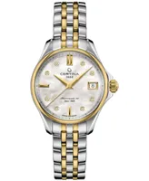 Certina Women's Swiss Automatic Ds Action Diamond Accent Two-Tone Stainless Steel Bracelet Watch 35mm