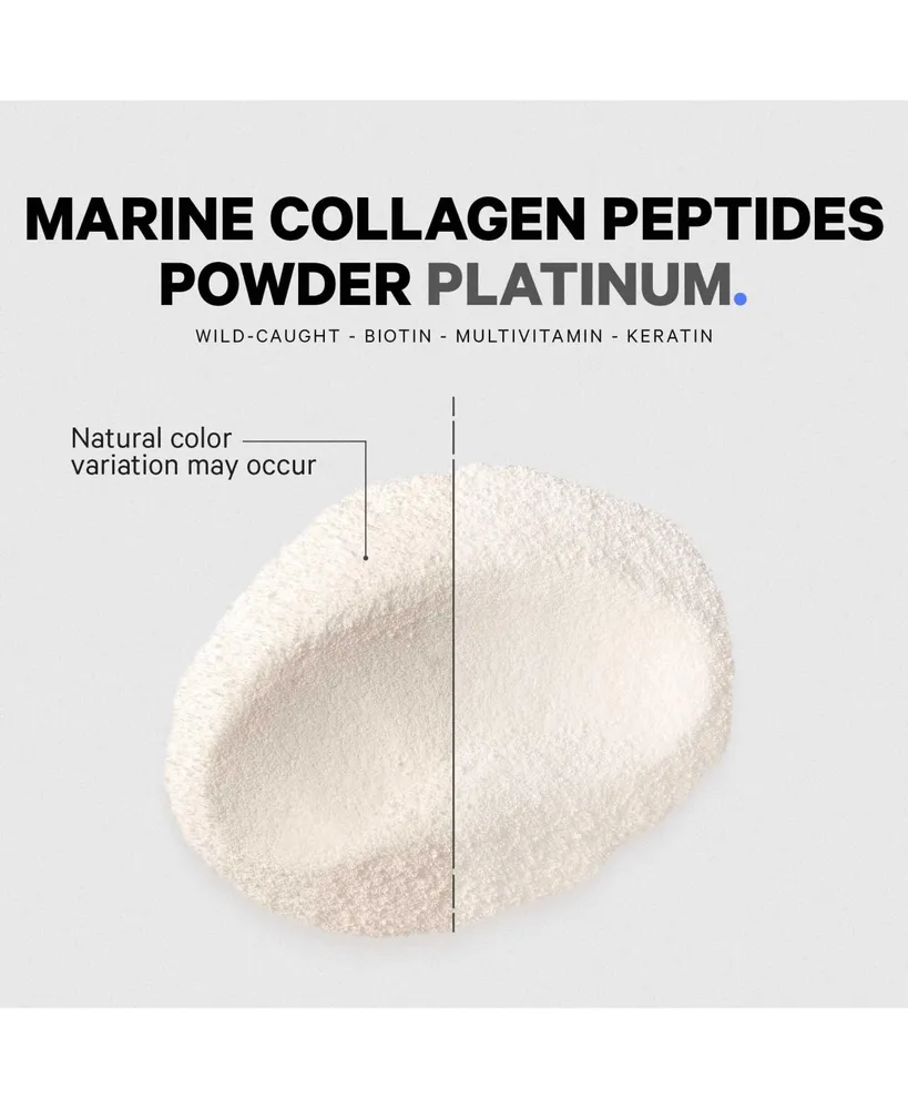 Codeage Marine Collagen Protein Powder Supplement, Biotin 10,000 mcg, Vitamin C, D3 & B6, Keratin, Hyaluronic Acid, Niacin, Wild Caught Hydrolyzed Fis