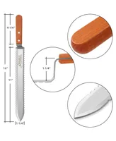 Honey Keeper Stainless Steel Uncapping Knife with Serrated Blade - Bee Hive Honey Scraper Beekeeping Tool