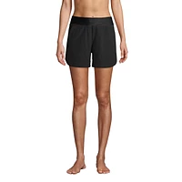 Lands' End Women's Curvy Fit 5" Quick Dry Board Shorts Swim with Panty